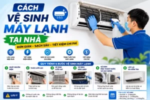 hướng dẫn cách vệ sinh máy lạnh đơn giản đúng cách