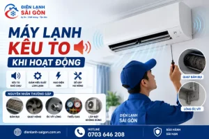 máy lạnh kêu to khi hoạt động