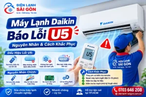 máy lạnh daikin mã lỗi u5