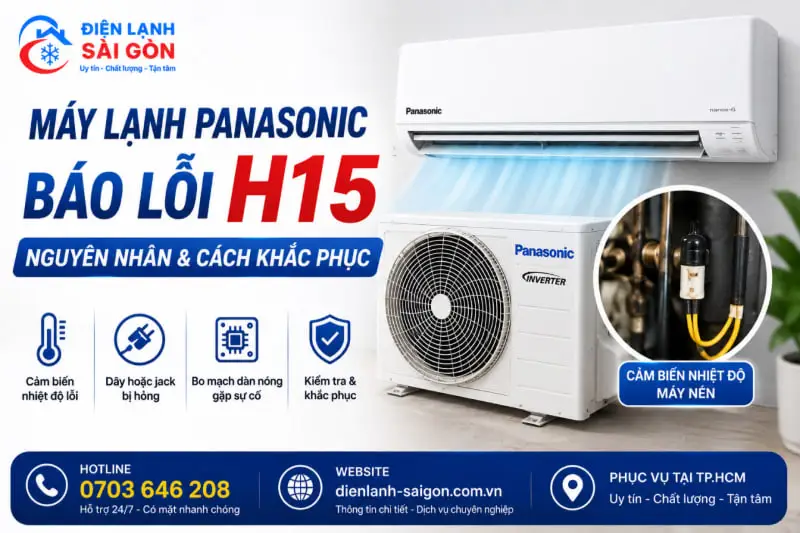 máy lạnh panasonic mã lỗi h15